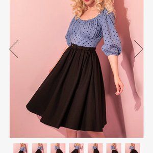 Vixen Daydream Swing dress in Sunset Polka Dots - Size Small